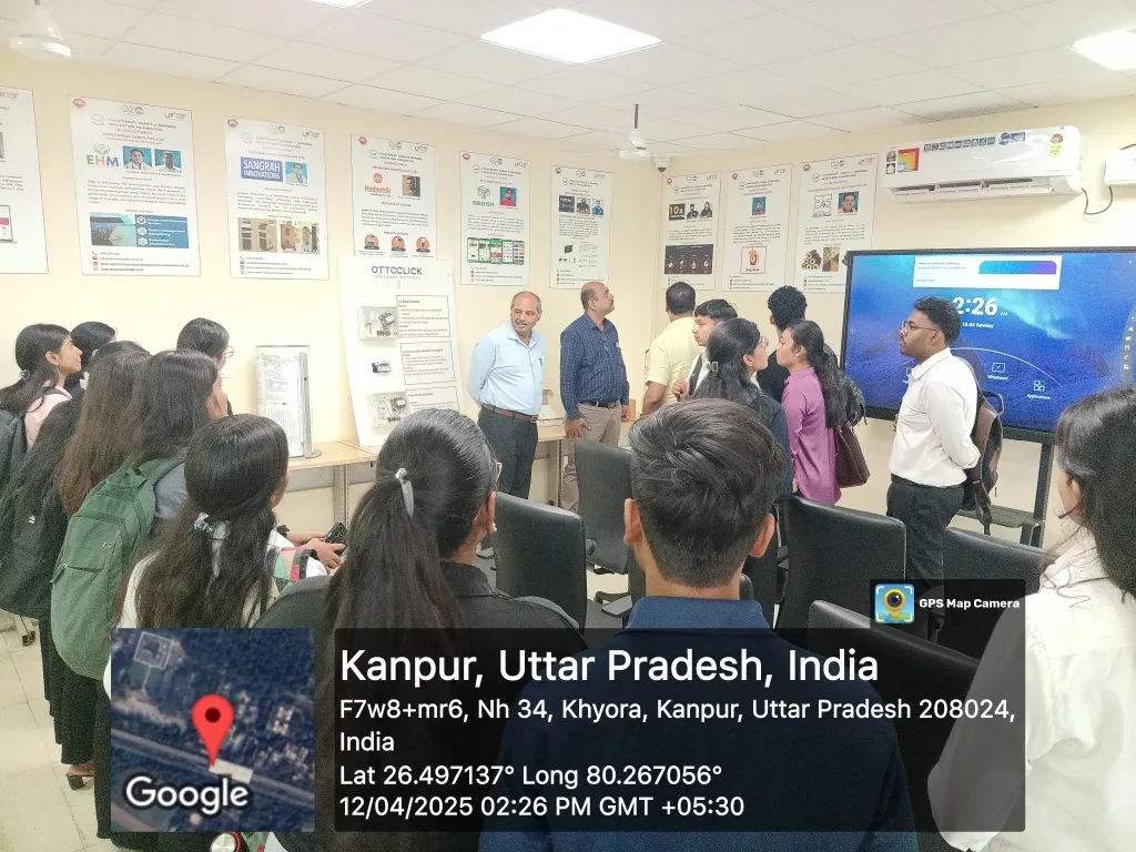 PSIT College of Higher Education organised a visit to the Incubation Facility at CSJM Innovation Foundation, Kanpur to provide students an insight into the startup ecosystem and innovation-driven entrepreneurship and to introduce them to real-world business incubation processes.Tour of incubation facilities including startup workspaces and mentoring areas enhanced student awareness of the startup registration process, government schemes and pitching techniques.The visit has instilled a stronger interest in pursuing entrepreneurial ventures and leveraging institutional support system. 
